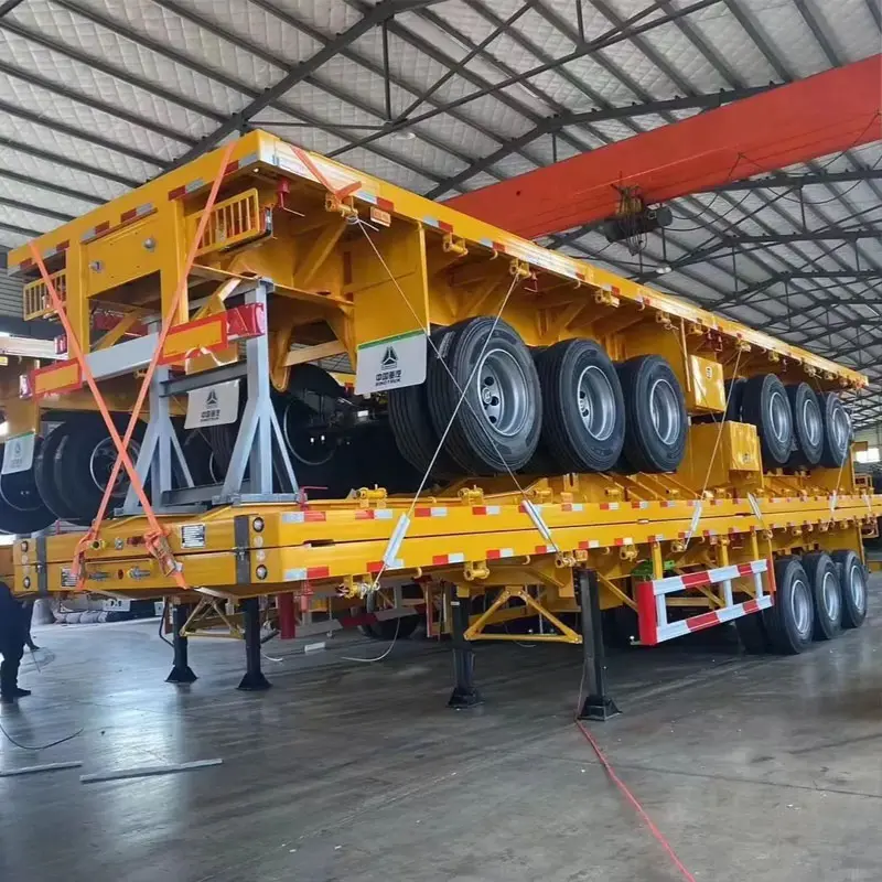 3 Axles Flatbed Trailer