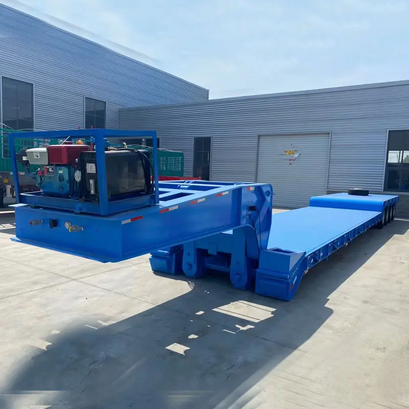 4 Axle Lowboy Semi Trailer