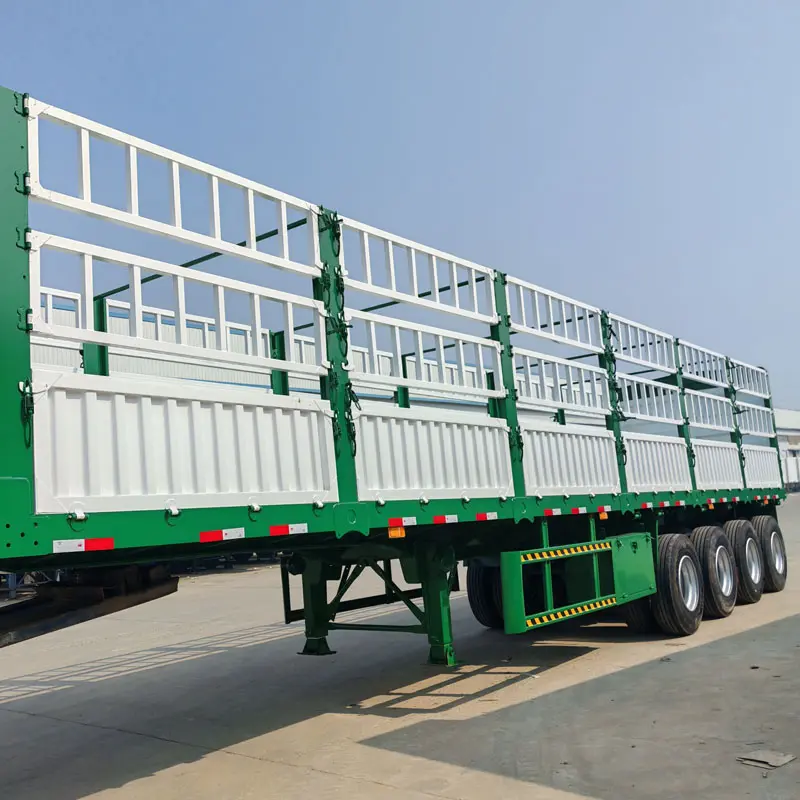 4 Axle Fence Cargo Truck Trailer