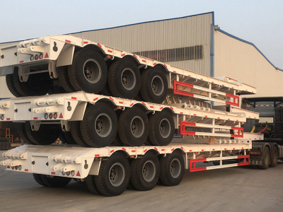 Remorque surbaissée à 3 essieux