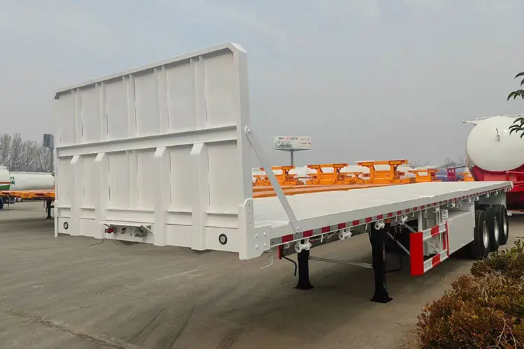Flatbed Trailer with Front Wall