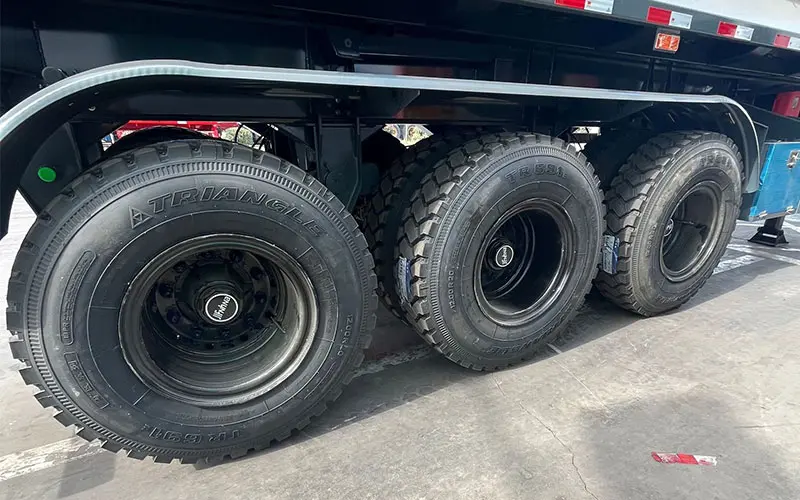 3 Axle Steel End Dump Trailer