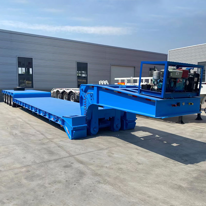 4 Axle Lowbed Lowboy Semi Traile