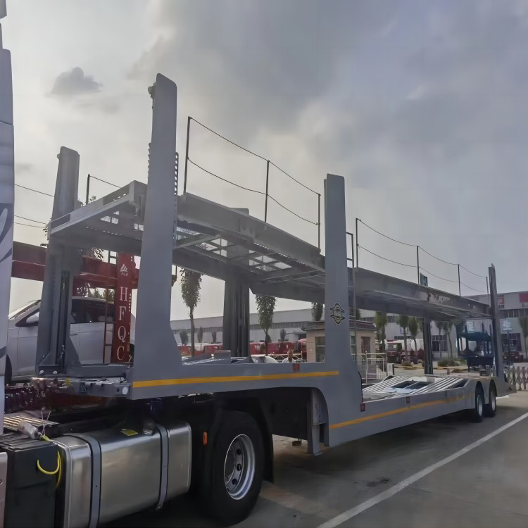 Remorque de camion semi-remorque de transport de voiture de haute qualité