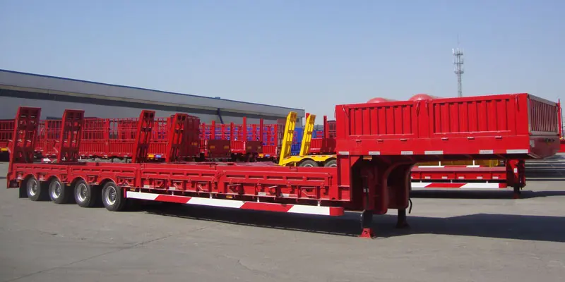 4 Axle 80T Low Bed Trailer