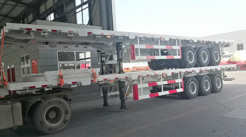 3 Axle 48 Ft Flatbed Trailer