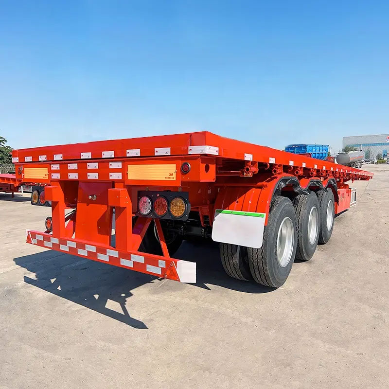 3 Axle 48ft Flatbed Trailer,