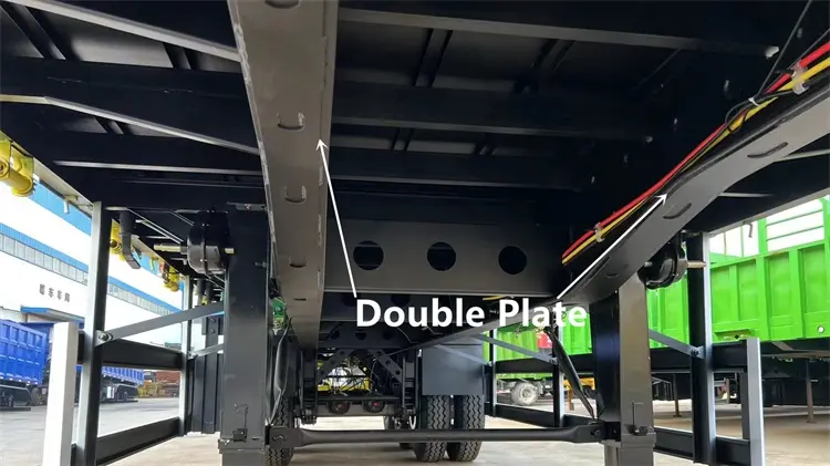 60 ton 3 axle Side Wall Semi Trailer