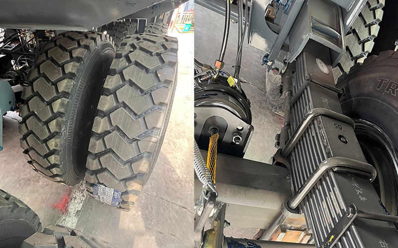 3 محاور شاحنة قلابة خلفية نصف مقطورة