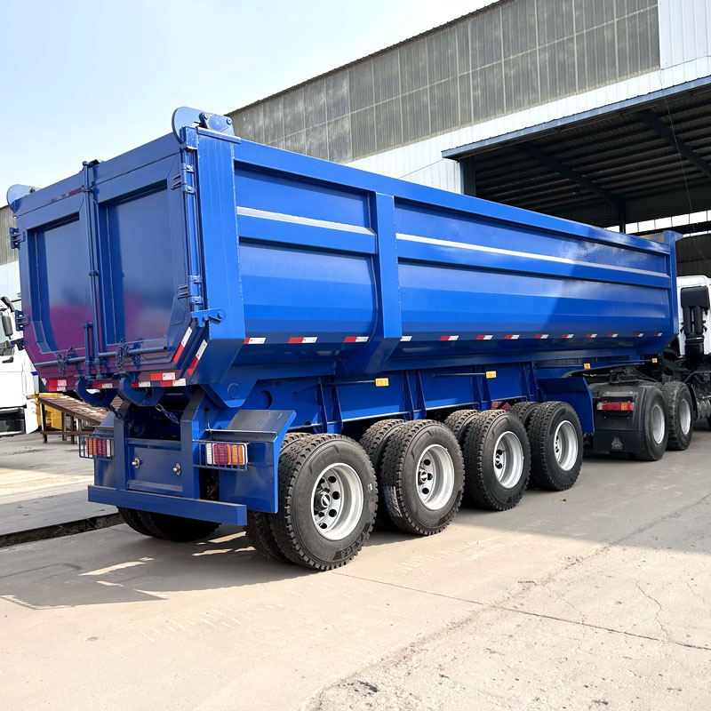 4 Axle 100 Ton Tipper Semi Trailer