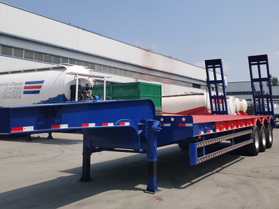 3 Axle Low Bed Semi Trailer 
