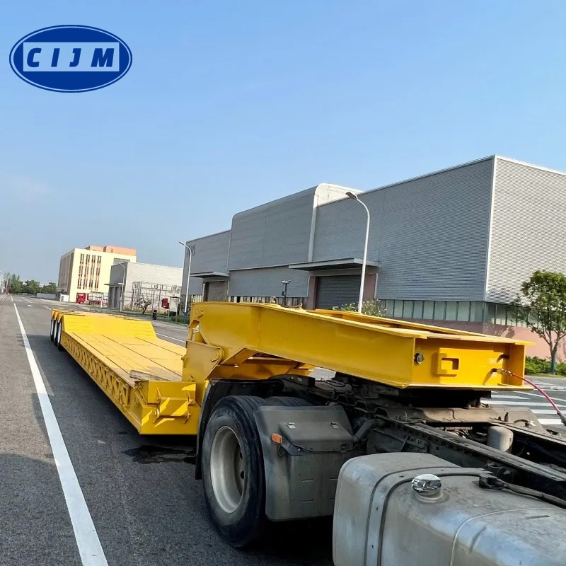3 Axle Gooseneck Lowbed Semi Trailer