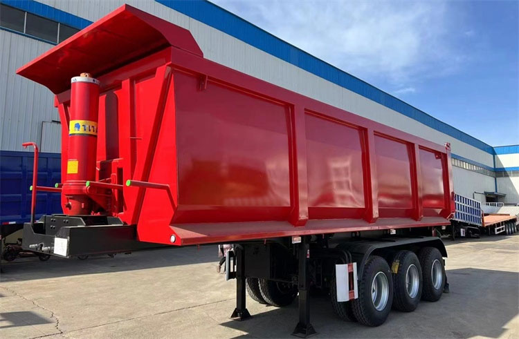 3 оси 60 тонн конец прицепа Tipper Semi Truck Trailer