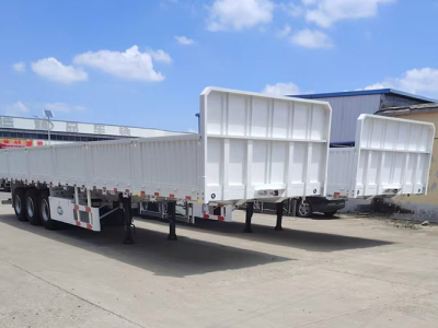 Tri Axle Drop Side Semi Trailer 