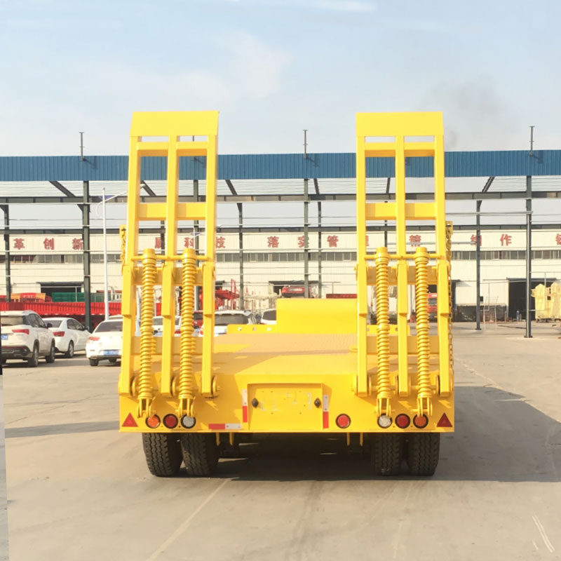 3 Axles 13m Lowbed Semi Trailer