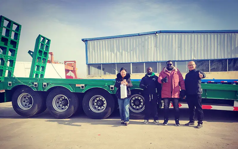 4 Axle Semi Low Loader Trailer